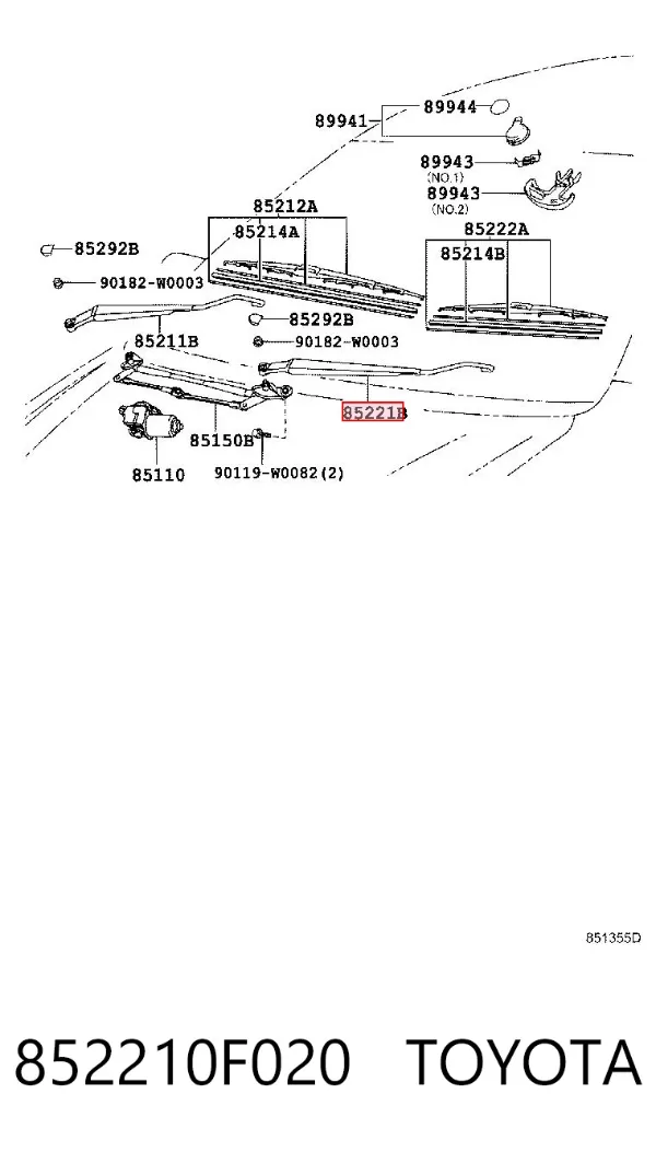  852210F020 Toyota