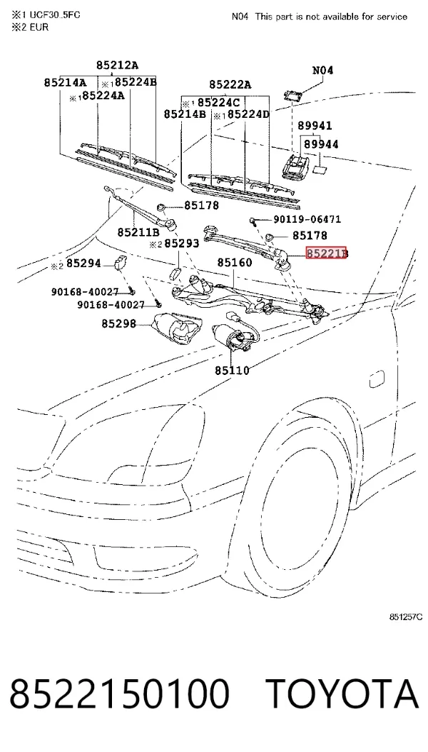  8522150100 Toyota