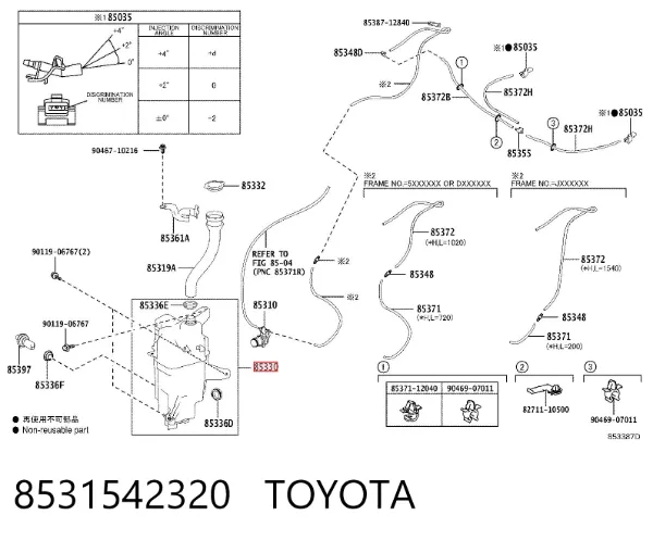 Tanque de fluido para lavador de vidro Toyota RAV4 IV