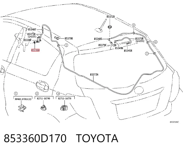  853360D170 Toyota