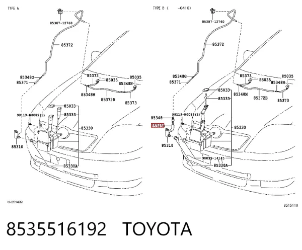  8535516192 Toyota