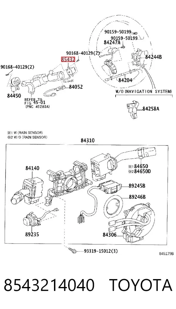  8543214040 Toyota