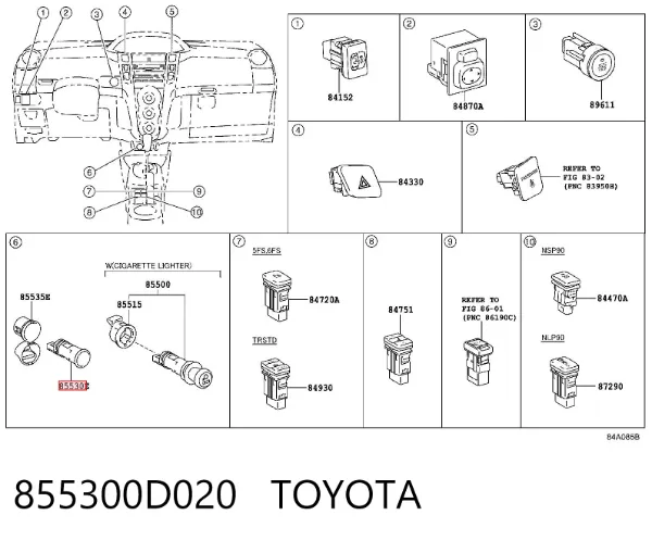  855300D020 Toyota