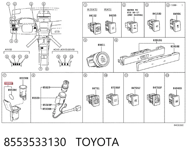  8553533130 Toyota