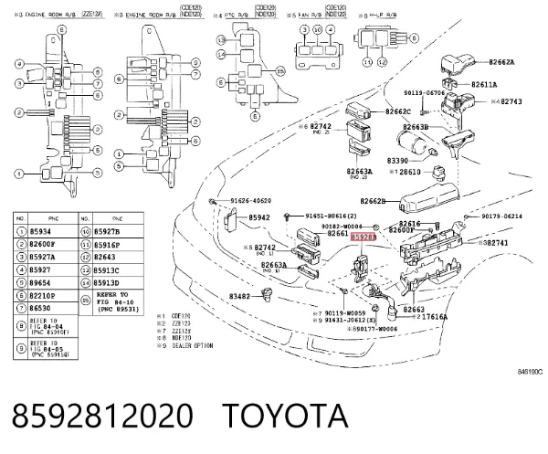  8592812020 Toyota