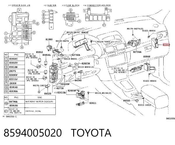  8594005020 Toyota