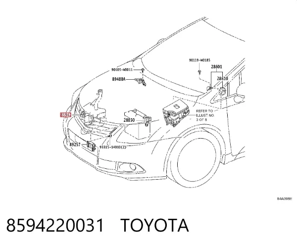  8594220031 Toyota