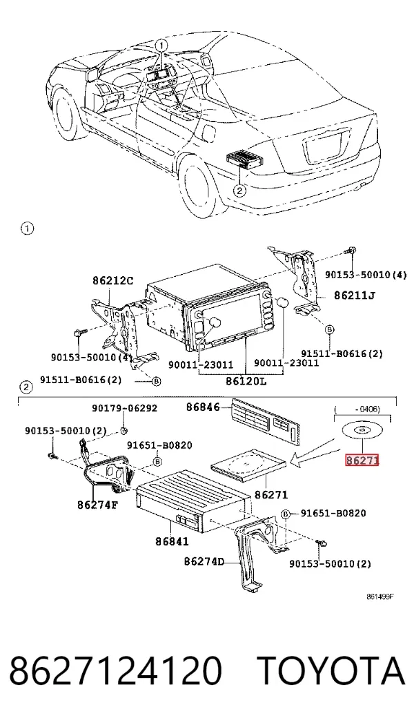  8627124120 Toyota