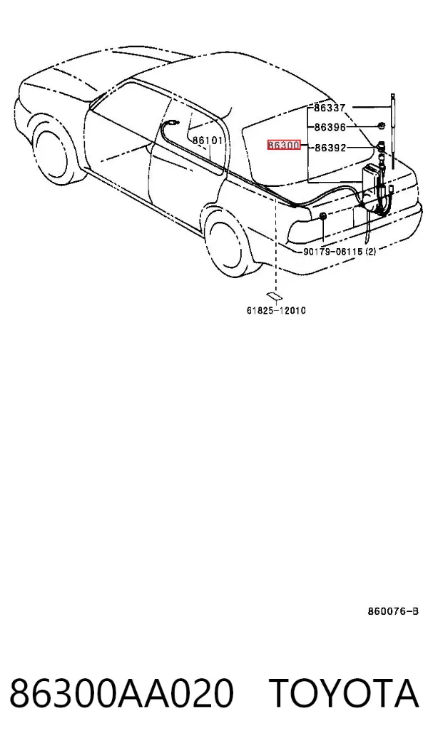 Antena Toyota Camry IV