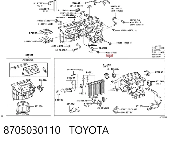  8705030110 Toyota