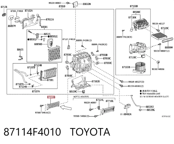  87114F4010 Toyota
