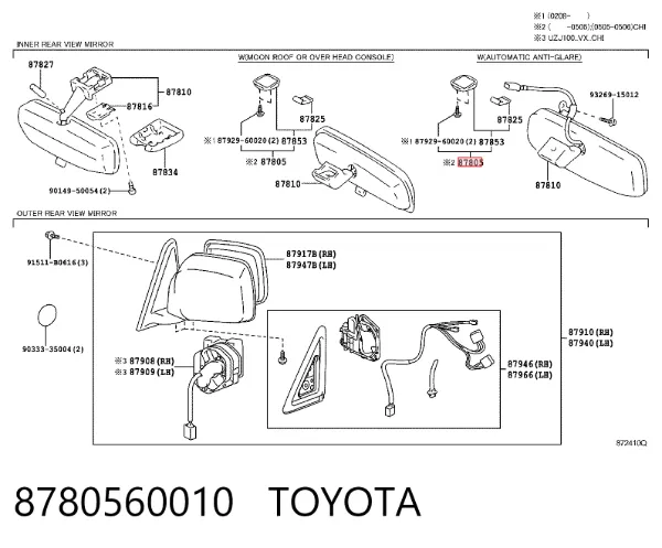  8780560010 Toyota