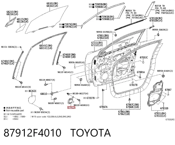  87912F4010 Toyota