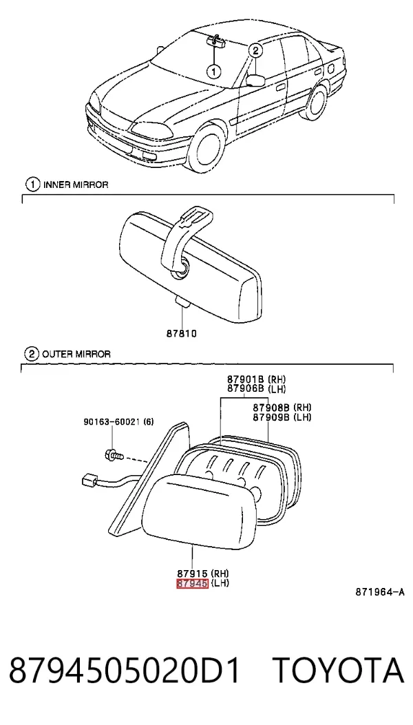  8794505020D1 Toyota