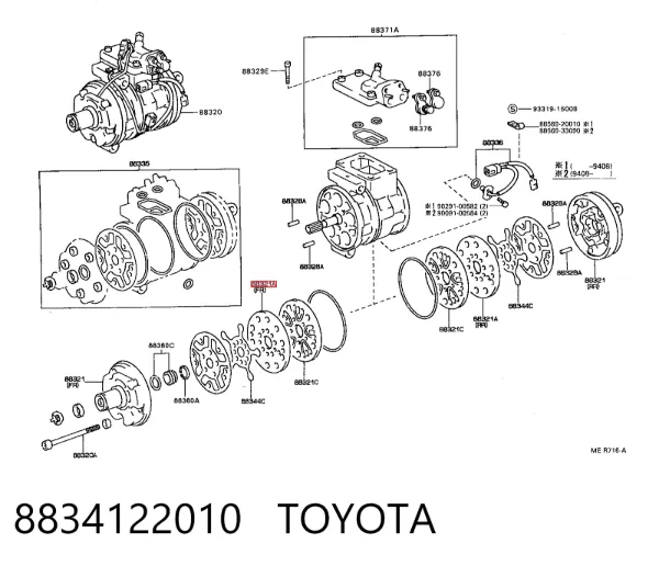  8834122010 Toyota