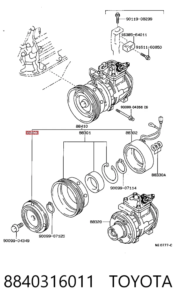  8840316011 Toyota