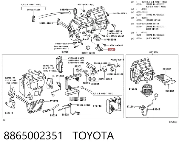  8865002351 Toyota