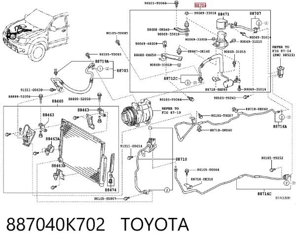  887040K702 Toyota