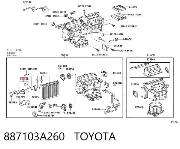  887103A260 Toyota