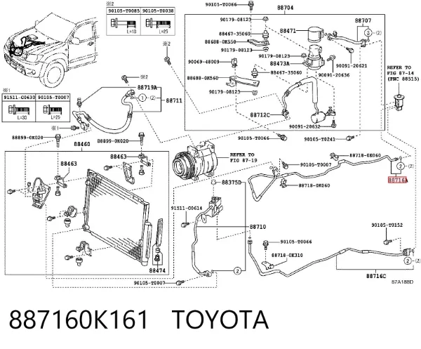  887160K161 Toyota