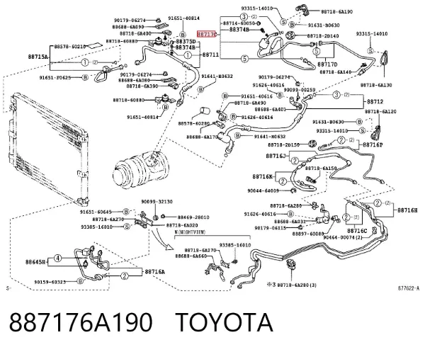  887176A190 Toyota