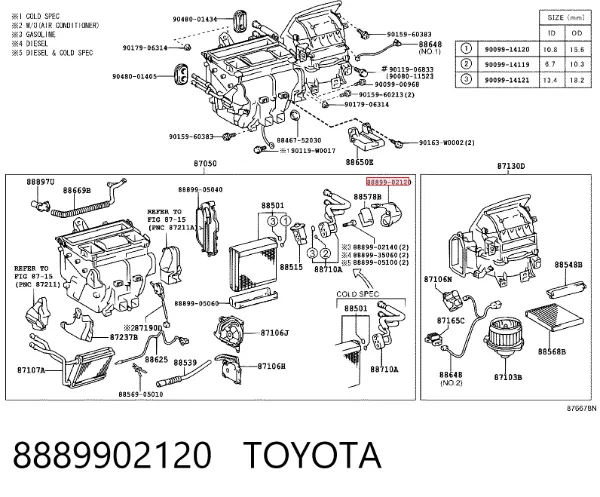  8889902120 Toyota
