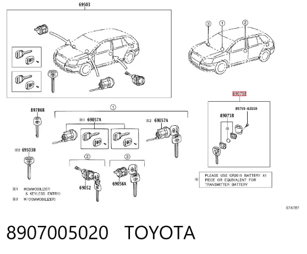  8907005020 Toyota