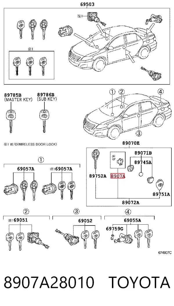  8907A28010 Toyota