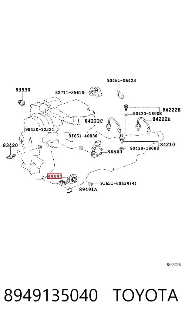 Sensor do nível de óleo de motor 8949135040 Toyota