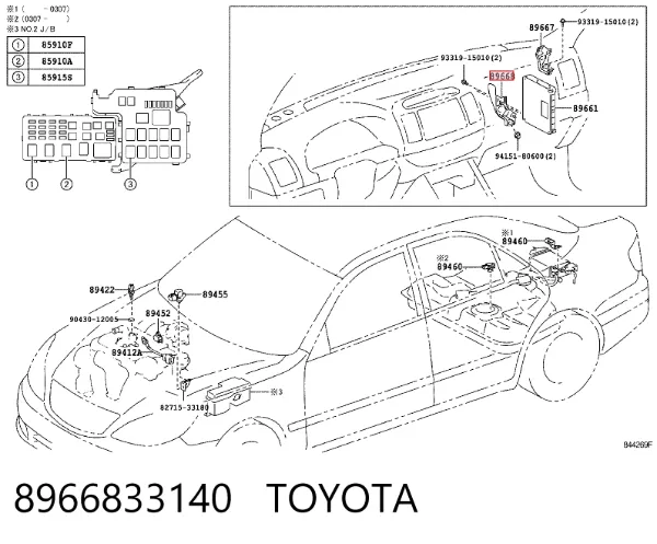  8966833140 Toyota