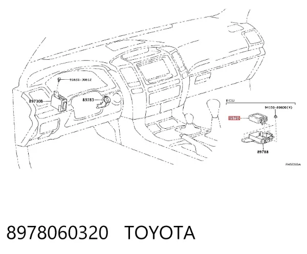Unidade de controlo do fecho central 8978060320 Toyota