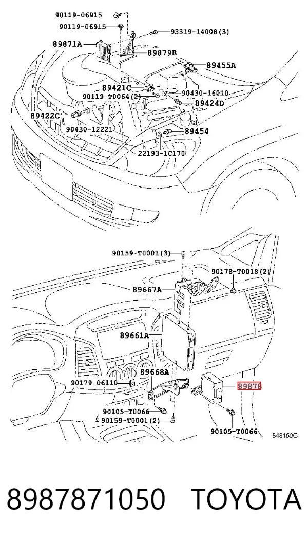  8987871050 Toyota
