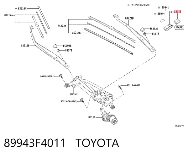  89943F4011 Toyota