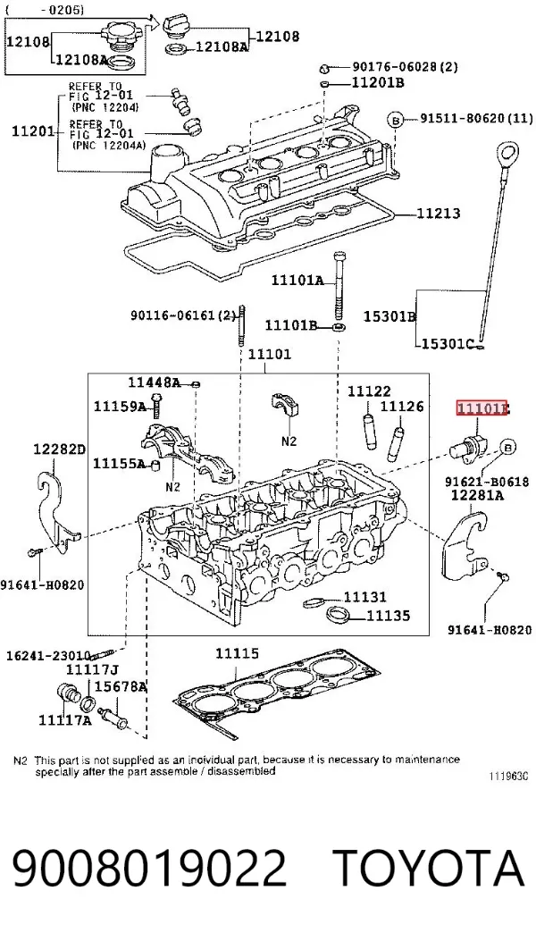 Sensor de posição da árvore distribuidora 9008019022 Toyota