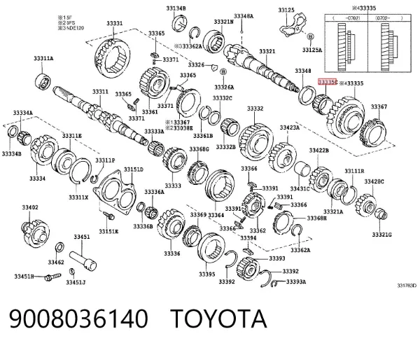  9008036140 Toyota