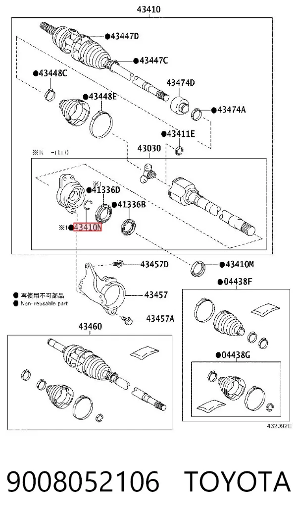  9008052106 Toyota