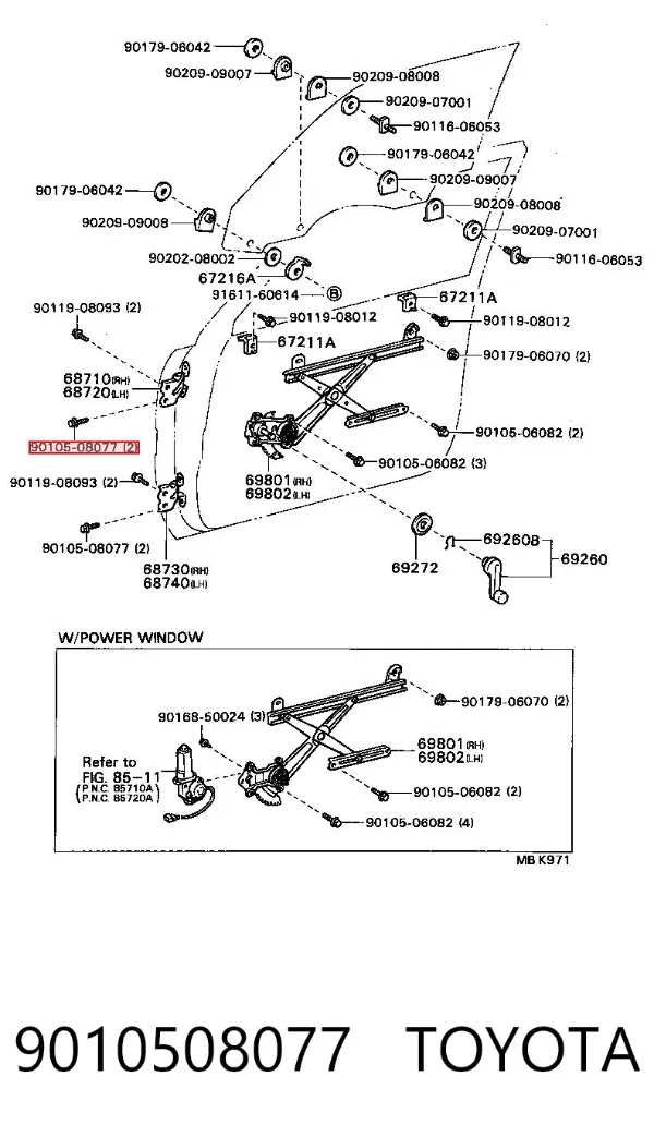  9010508077 Toyota