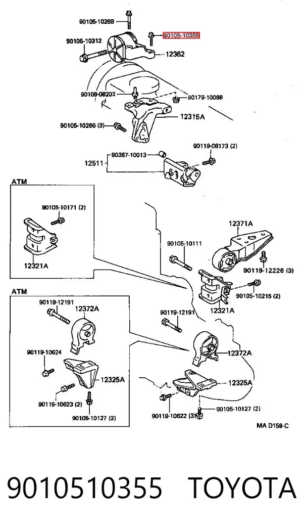  9010510355 Toyota