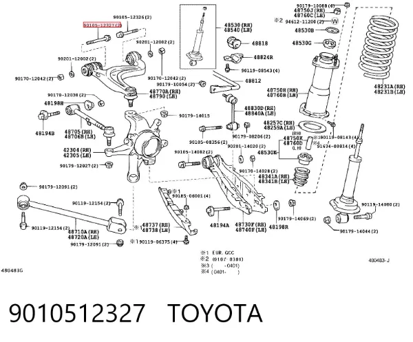  9010512327 Toyota