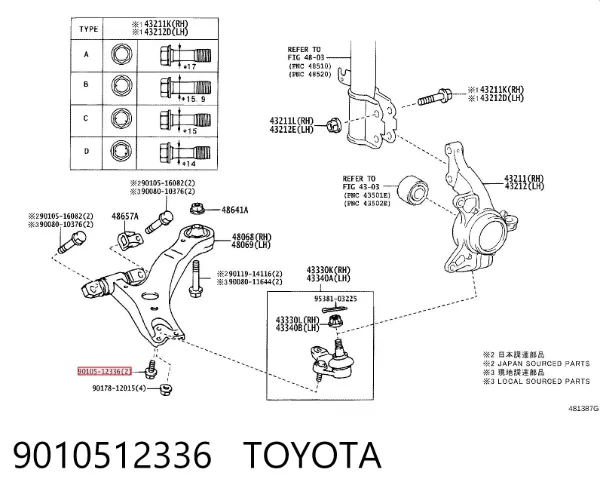  9010512336 Toyota