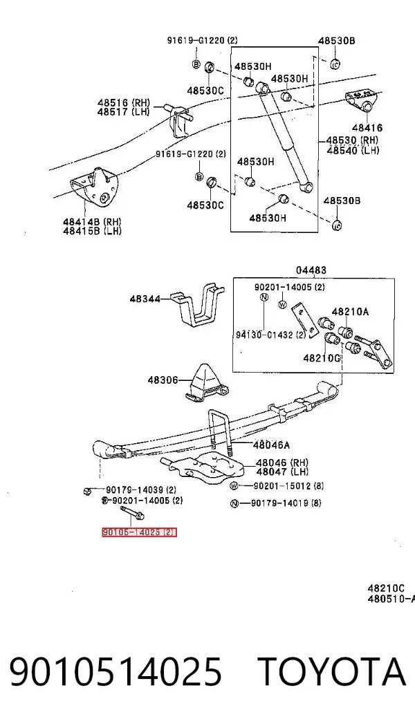  9010514025 Toyota