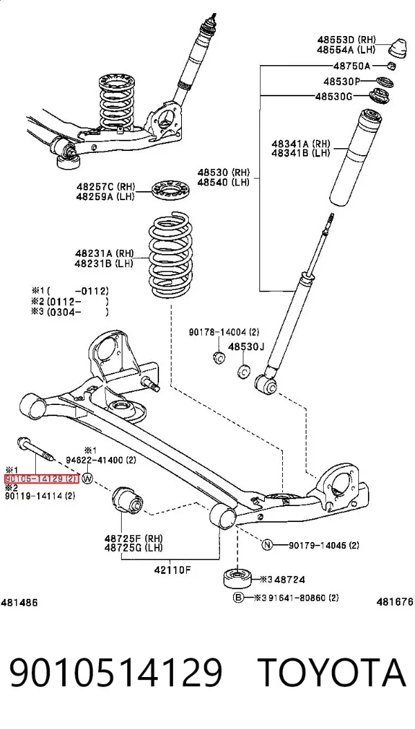  9010514129 Toyota