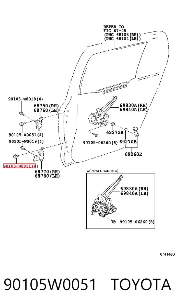  90105W0051 Toyota