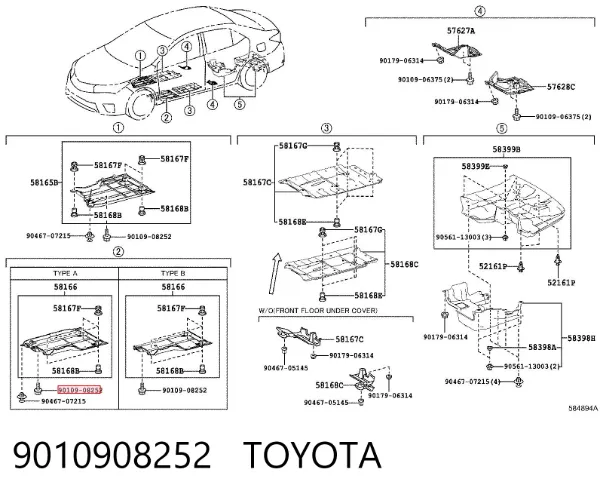  9010908252 Toyota