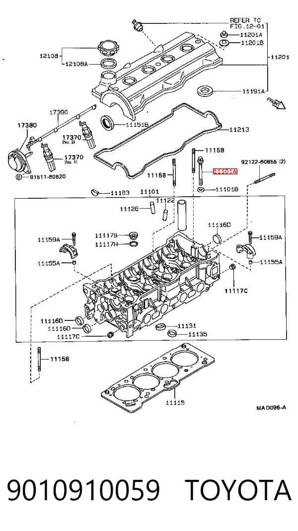 Parafuso de cabeça de motor (CBC) 9010910059 Toyota