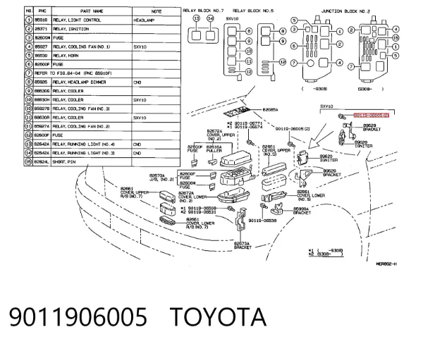  9011906005 Toyota