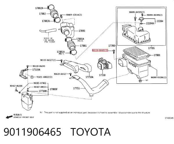  9011906465 Toyota
