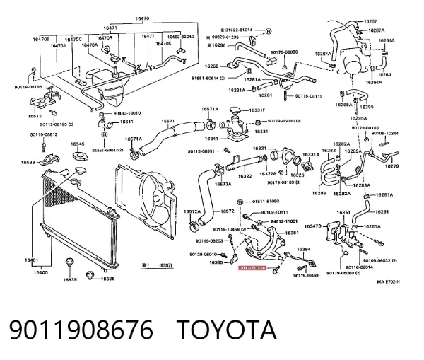  9011908676 Toyota
