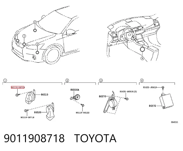  9011908718 Toyota