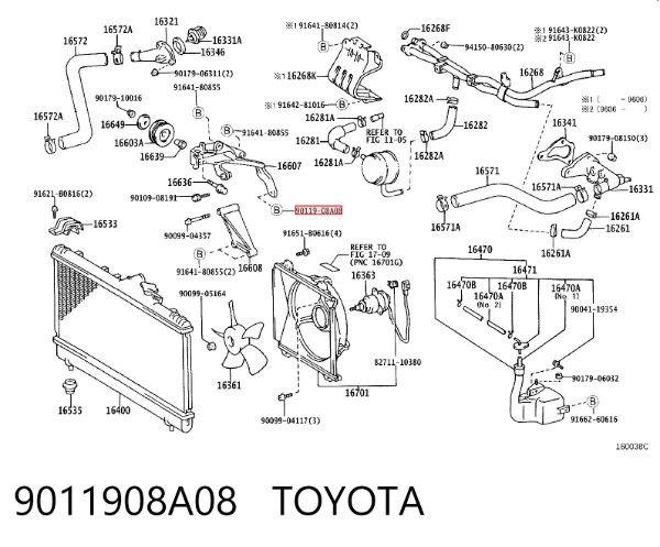  9011908A08 Toyota